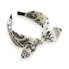 Serre-tête bandana blanc large