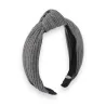 Serre-tête fantaisie tricot gris