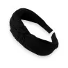 Cerchietto nero fantasia in maglia