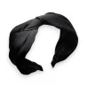 Fancy black twisted bow headband