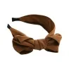 Fancy Bow Headband in Camel