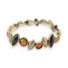 Vintage-Goldenes elastisches Fantasie-Armband von Ikita