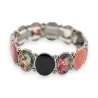 Pulseira elástica decorativa Ikita floral vintage