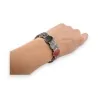 Pulseira Ikita Elástica Floral Vintage | Bijuteria Feminina Fashion Tendência