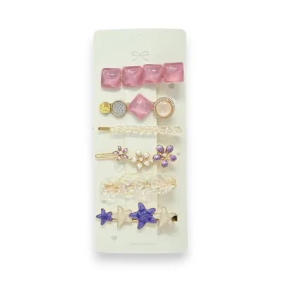 Lot de 6 barrettes...