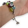 Pulseira de fantasia com contas multicoloridas Ikita - Joia ajustável da moda
