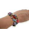 Ikita trendy multicolored beaded bracelet - Adjustable fashion jewelry