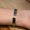 Reloj Ernest Black Diamond | Pulsera Rombos Negro y Plata | Moda Tendencia