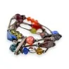 Pulseira de Cristal Multifacetado | Bijuteria Colorida e Elegante | Moda Tendência