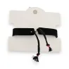 Bracelet Ikita en velours noir et médaillon doré | Bijou fantaisie ajustable