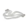 Bracelet Multi-Rangs Perles Scintillantes Grises | Bijou Fantaisie Élégant