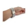 Bracelet Multi-Rangs Perles Scintillantes Grises | Bijou Fantaisie Élégant