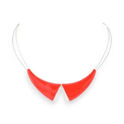 Colar Fantasia Gola Claudine Vermelho da Ikita
