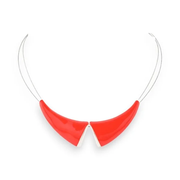 Colar Fantasia Gola Claudine Vermelho da Ikita