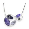 Colar Fantasia Ikita Motivo Pétalas de Lavanda | Joia Elegante Ajustável