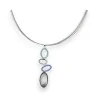 Blaue geometrische Modeschmuck-Halskette von Ikita