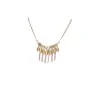 Collier Fantaisie Ikita Plumes Dorées | Bijou Bohème Chic et Élégant