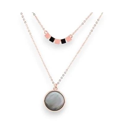 Collier double chaîne Ikita...