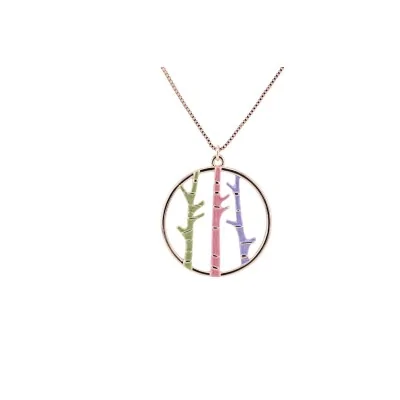 Collar de fantasía Ikita de bambú colorido Pastel