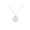 Modische Halskette Ikita Bambus Pastell | Elegantes Naturdesign
