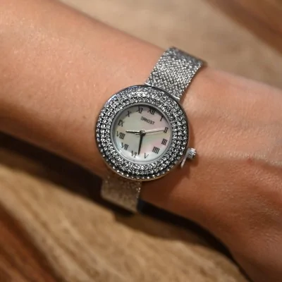 Reloj joya Ernest pulsera metálica esfera con estrás