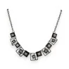 Collier Fantaisie Géométrique Noir et Blanc - Design Moderne & Élégant