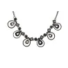 Colar Fantasia Gotas Preto e Branco