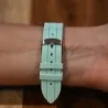 Damen-Armbanduhr Ernest mit Strass in Aquagrün - Elegantes Silikonarmband