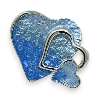 Broche Coeurs Superposés...