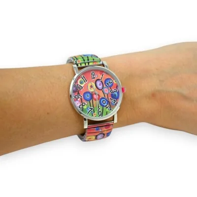 Bunte elastische Uhr von Ernest