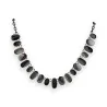 Fantasy Necklace with Black and Silver Pendants by Ikita