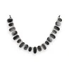 Collier Fantaisie Pampilles Ikita | Bijou Élégant Noir et Argenté