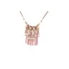 Collar de fantasía con flecos y cadena Rosa de Ikita