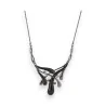 Collar Belle Miss Design - Joya de Fantasía Elegante Gris y Negro | Moda Tendencia