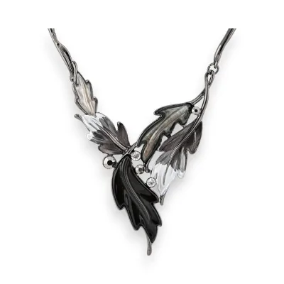 Collier Fantaisie Feuilles...