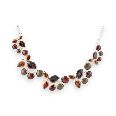 Collier Fantaisie Feuilles...