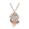 Copper-Rose Honeycomb Necklace by Ikita