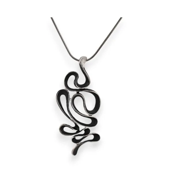 Colar de fantasia Ikita Zig Zag Preto