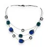 Blue Royal Ikita 3-Strand Statement Necklace | Elegant Trendy Jewelry