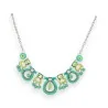 Collana Fashion Turchese & Verde Aneto | Gioiello Elegante alla Moda | Tendenza di Moda