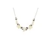 Collana Fantasia Foglie Argentate - Gioiello Elegante Bianco e Grigio | Moda Trendy