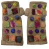 Mitaines en Laine du Népal | Motifs Géométriques Colorés | Mode Tendance
