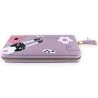 Portefeuille Chat Parme | Accessoire Mode Kawaii avec Compartiments | Mode Tendance