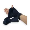 Morbidi Guanti Senza Dita in Ecopelliccia Blu Navy | Elegante Protezione Invernale