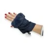 Soft Navy Blue Faux Fur Mittens | Elegant Winter Protection