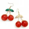 Pendientes de Cerezas Dorados de Fantasía | Joyería de Moda Tendencia