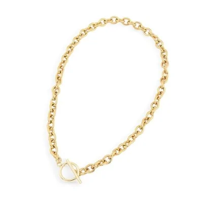 Collier chaîne Acier dorée...