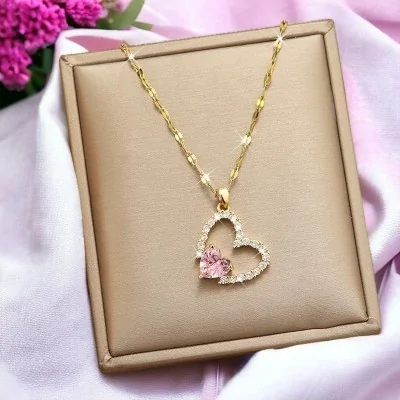 Collier Cœur Romantique en...