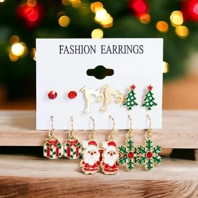 Lot de 6 paires de boucles...