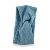 Faixa de cabelo inverno azul jeans bouclê